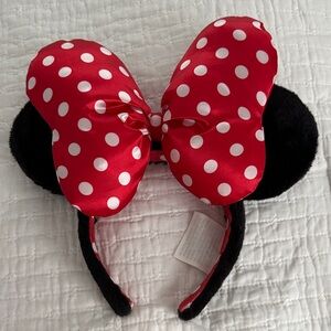 Red Polka Dot Bow Headband